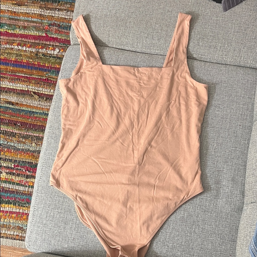 Old Navy Square Neck Peach Bodysuit
